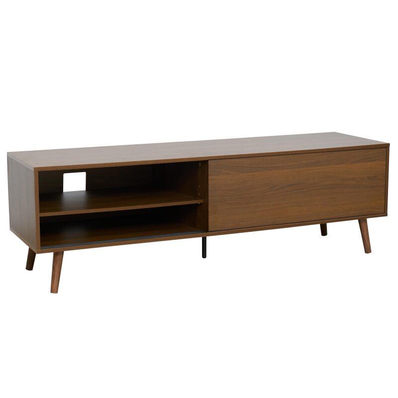 Meuble TV 160 cm en mélaminé 