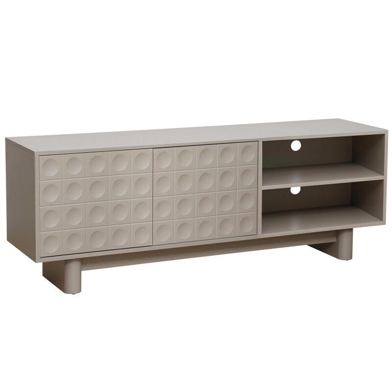 Meuble TV 160 cm en mélaminé 