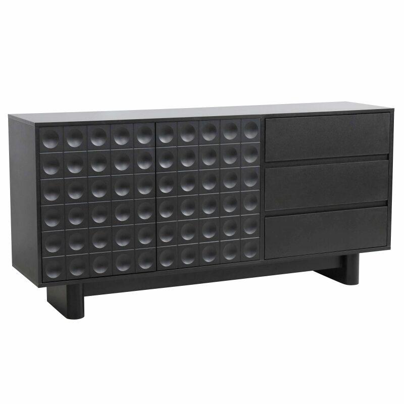Buffet en mélaminé 3 portes 160 cm 