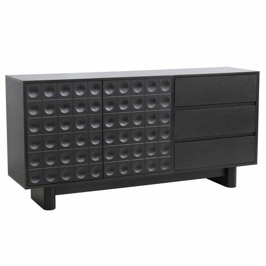 Buffet en mélaminé 3 portes 160 cm