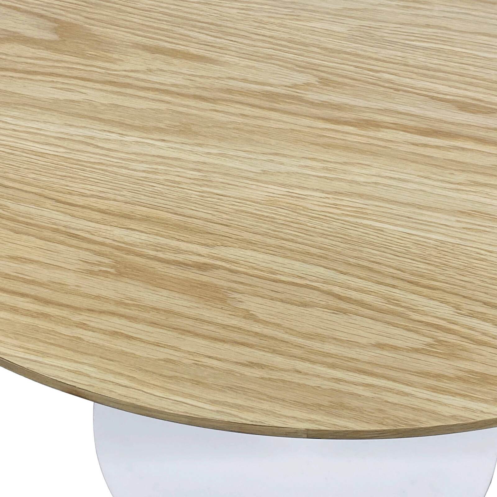 Table à manger ronde en mélaminé et métal 4 personnes