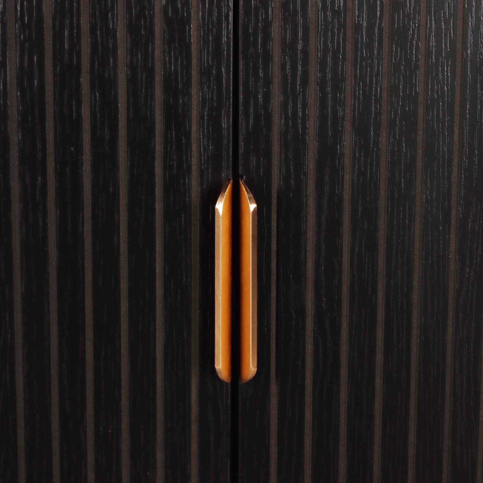 Buffet 2 portes et 3 tiroirs en acier et MDF décor mélaminé 160 cm