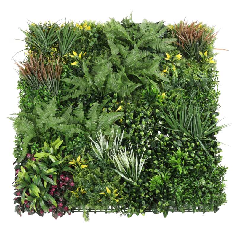 Mur végétal artificiel en polypropylène 100 x 100 cm