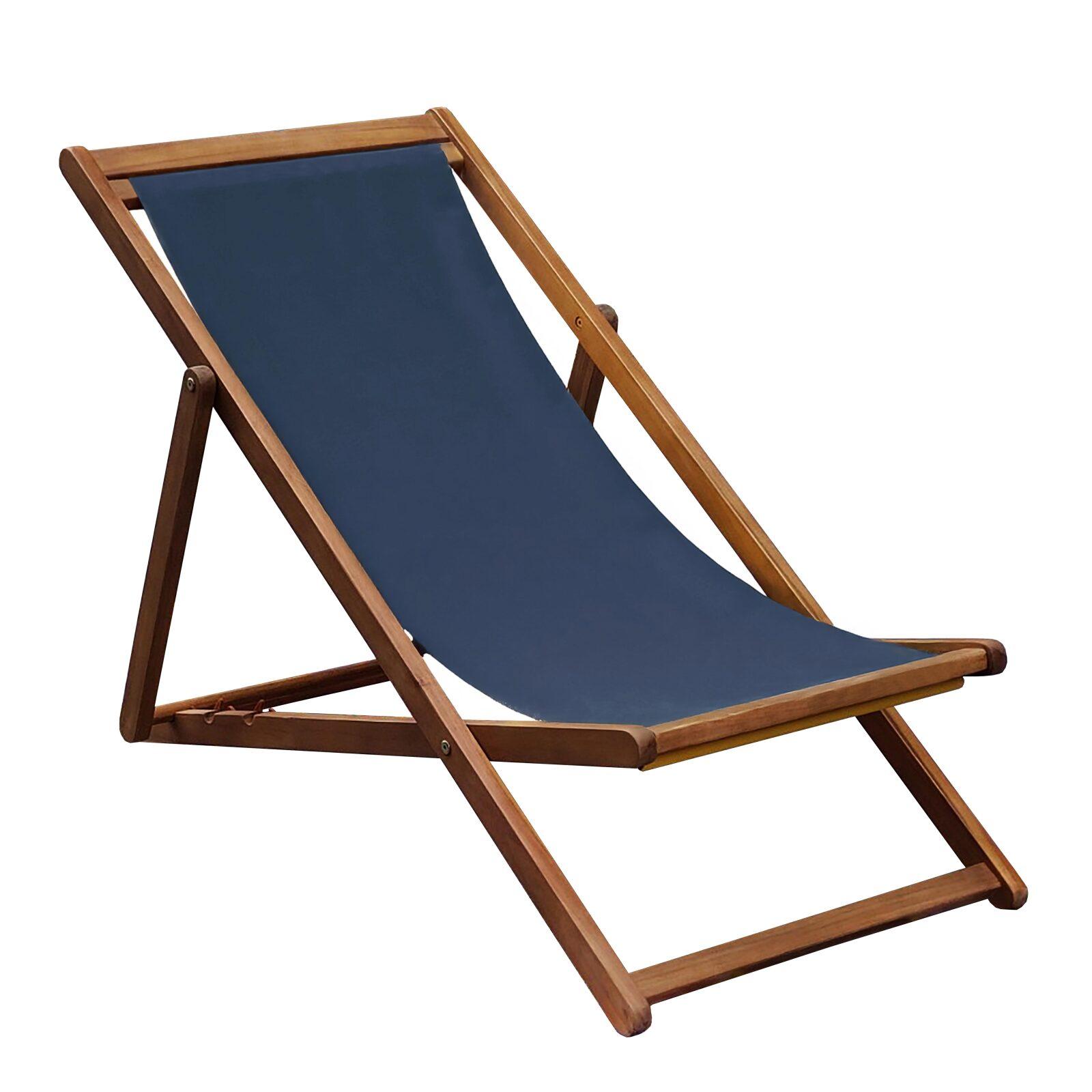 Lot de 2 chiliennes en acacia FSC® 100% inclinables 3 positions