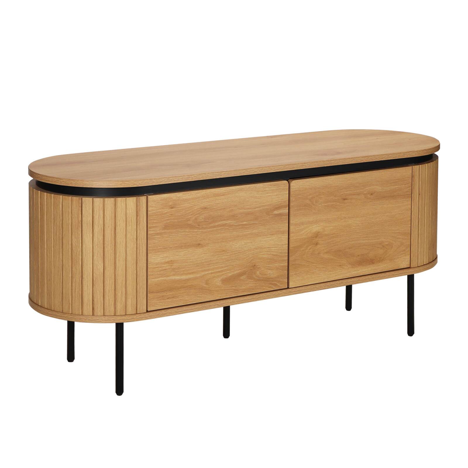 Meuble TV 120 cm en mélaminé design 