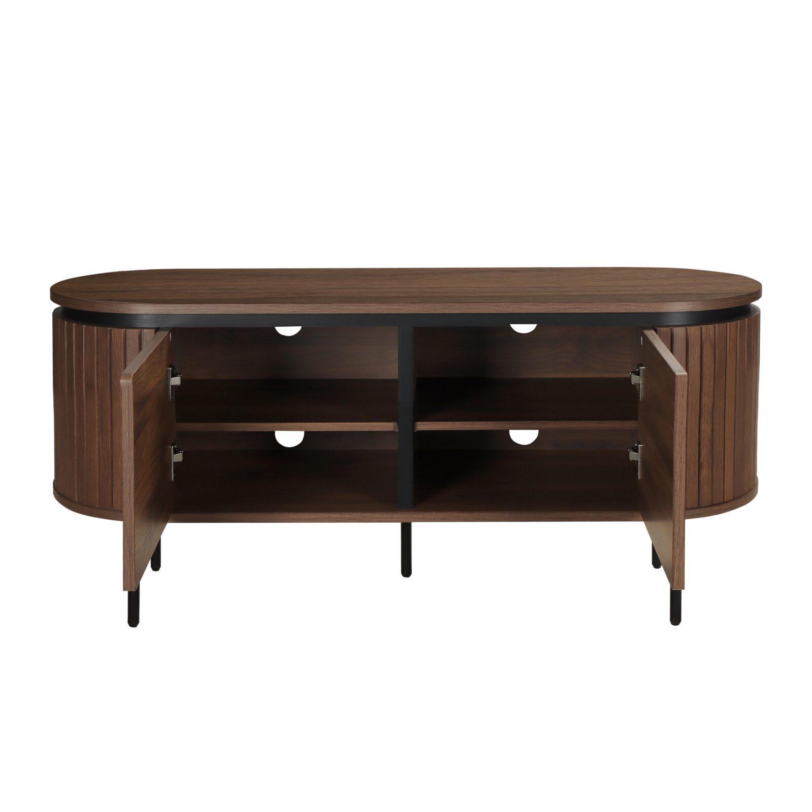 Meuble TV 120 cm en mélaminé design 