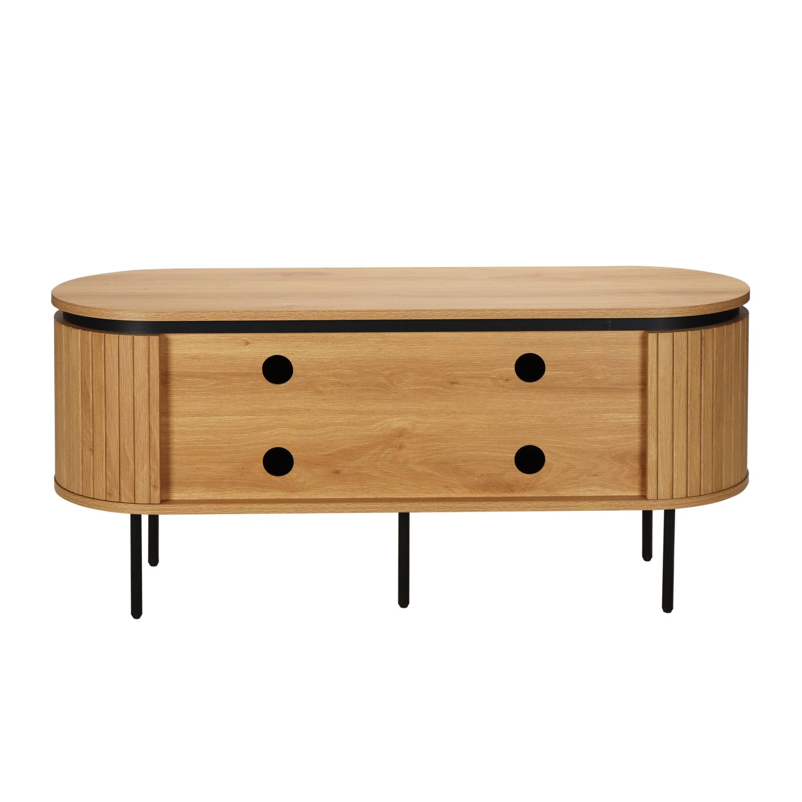 Meuble TV 120 cm en mélaminé design 