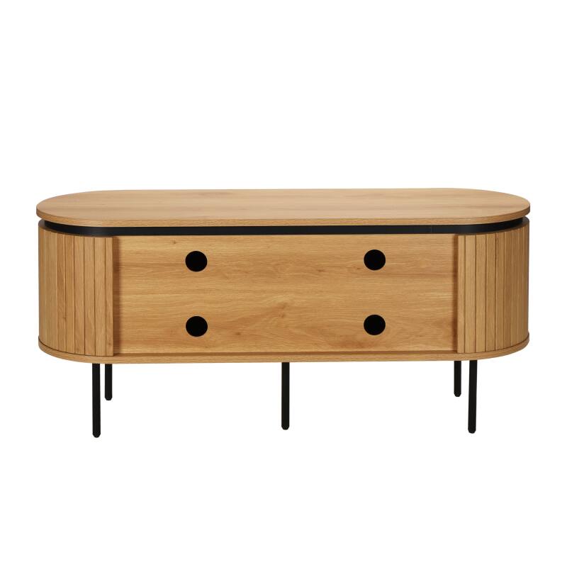 Meuble TV 120 cm en mélaminé design  (4/8)