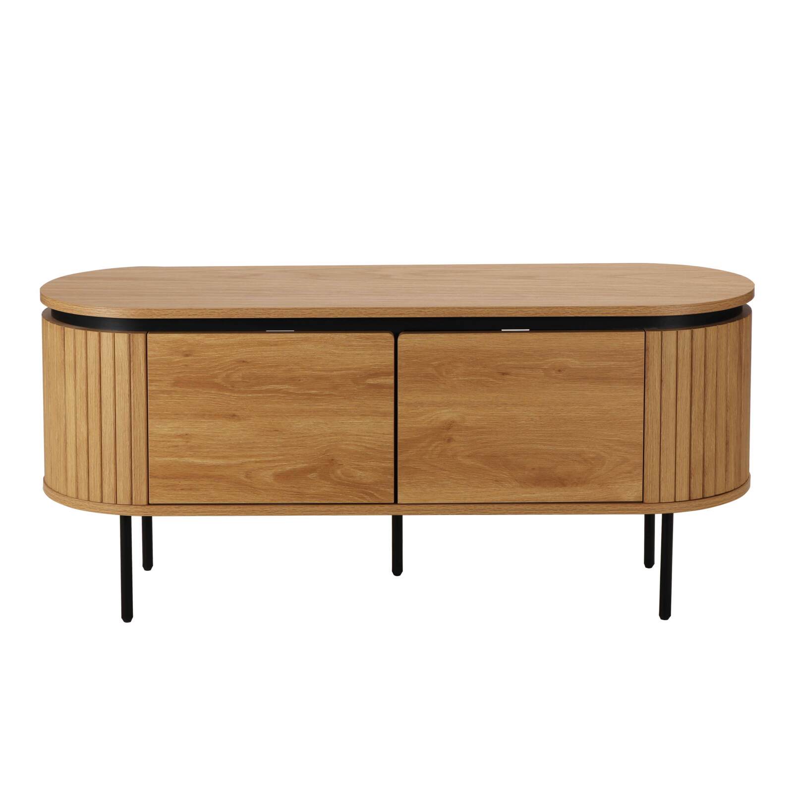 Meuble TV 120 cm en mélaminé design 