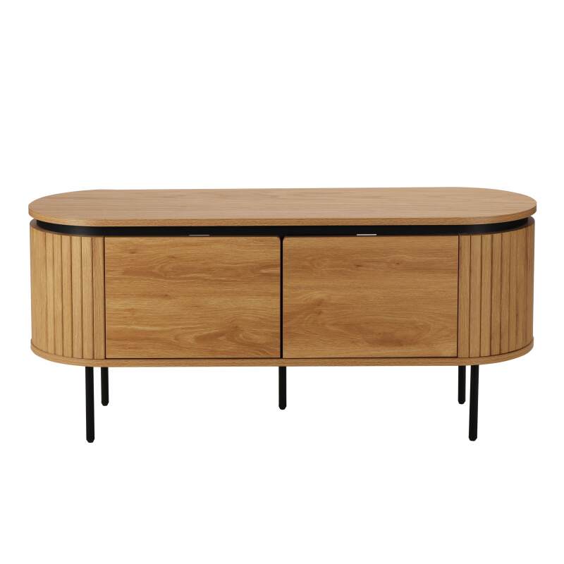 Meuble TV 120 cm en mélaminé design  (2/8)