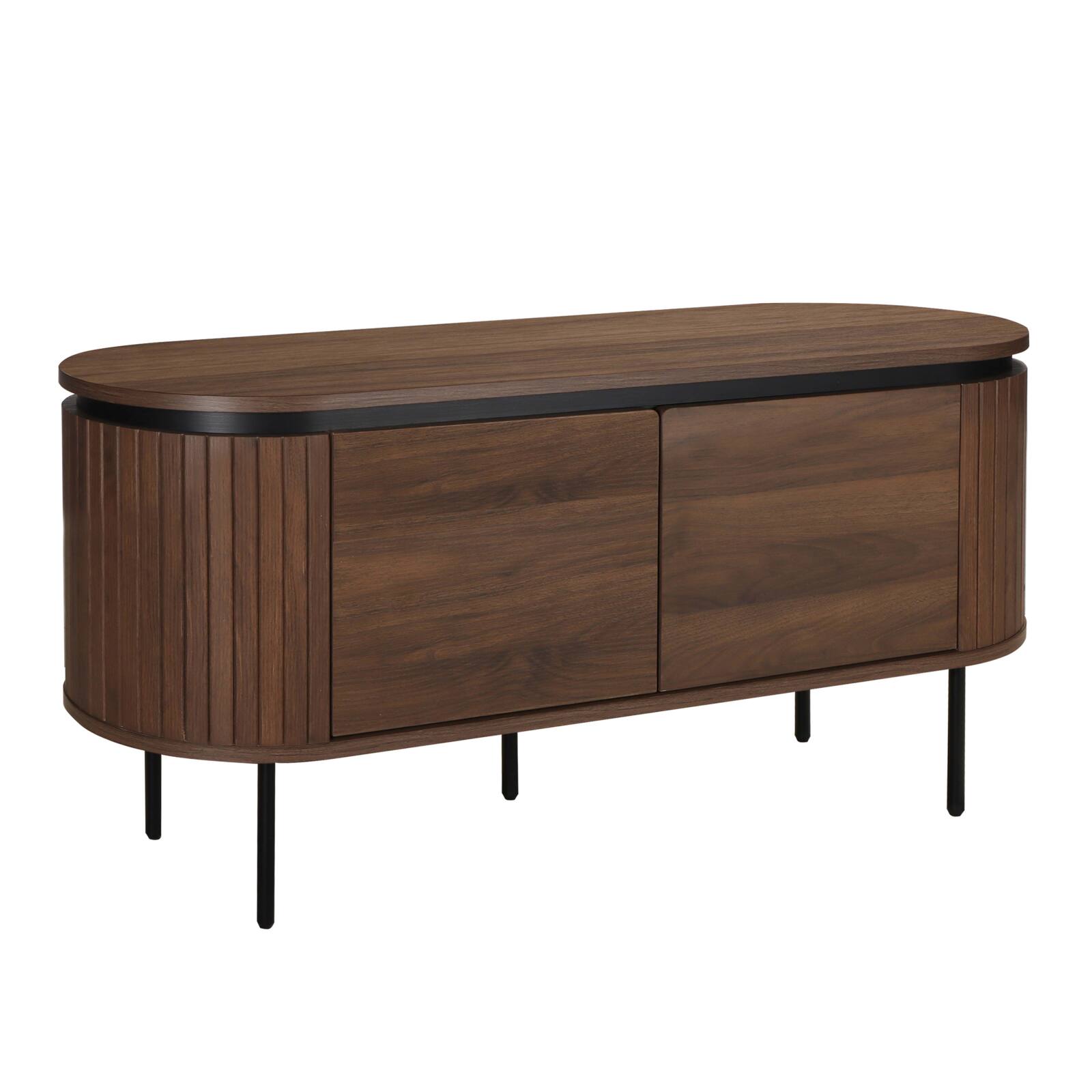 Meuble TV 120 cm en mélaminé design 