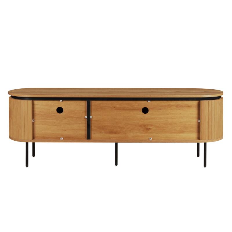 Meuble TV 160 cm en mélaminé design  (4/6)