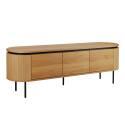 Meuble TV 160 cm en mélaminé design 