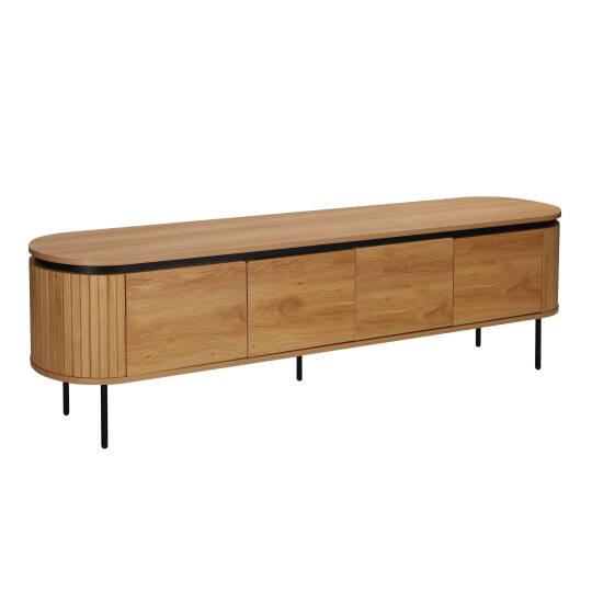 Meuble TV effet bois 200 cm | Oviala