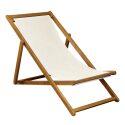 Lot de 2 chiliennes en acacia FSC® 100% inclinables 3 positions