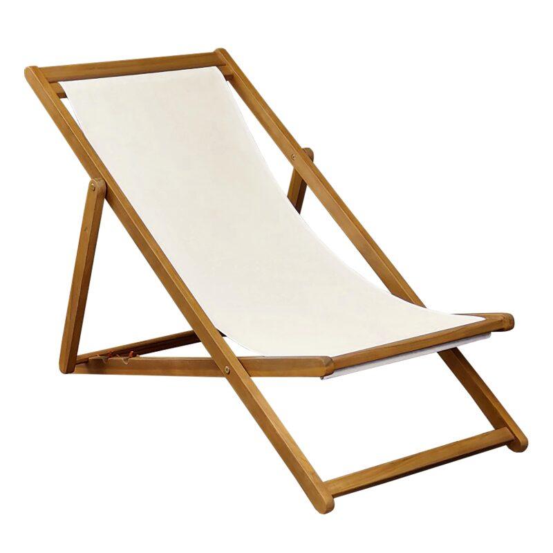 Lot de 2 chiliennes en acacia FSC® 100% inclinables 3 positions (3/4)