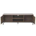 Meuble TV 160 cm en mélaminé effet bois scandinave