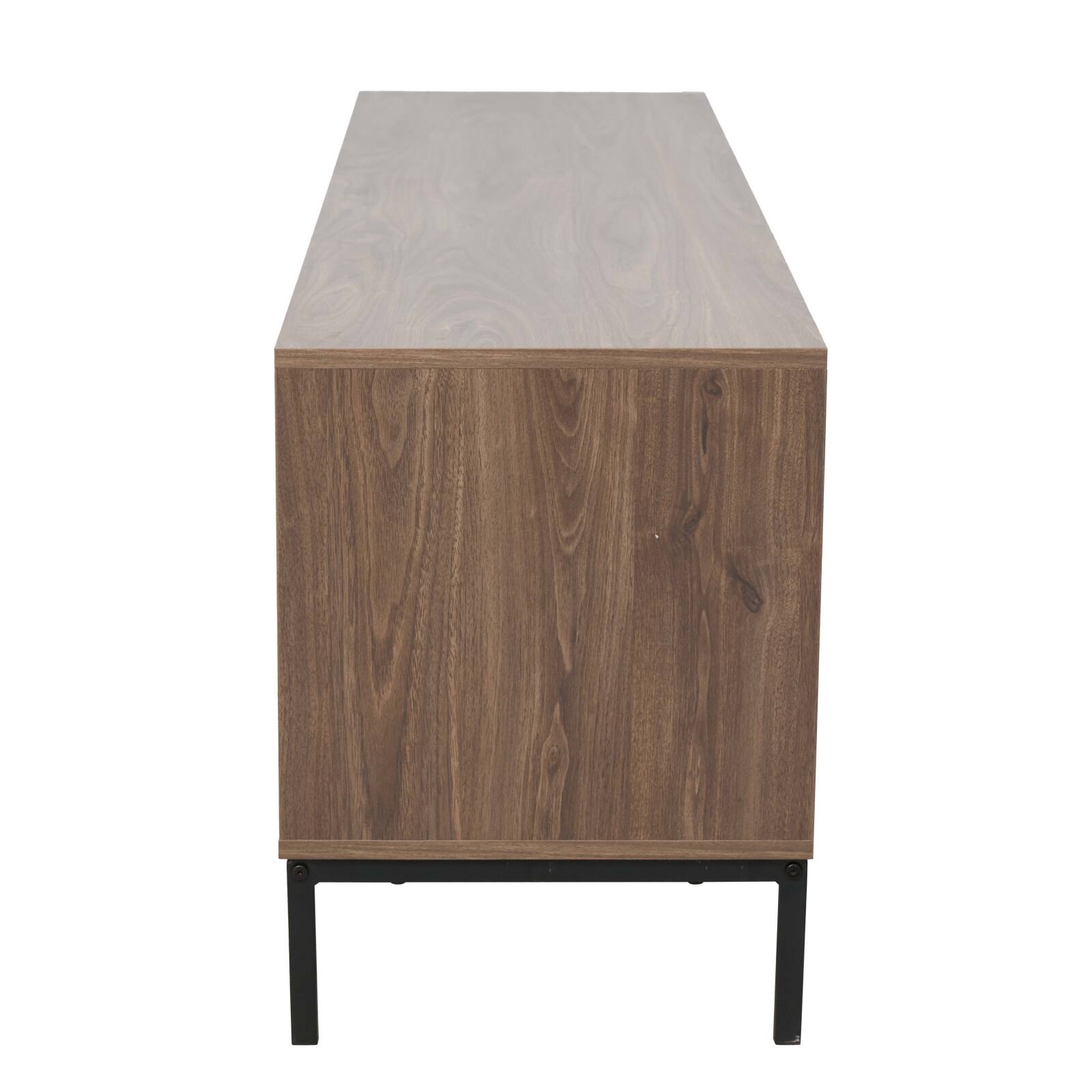 Meuble TV 160 cm en mélaminé effet bois scandinave