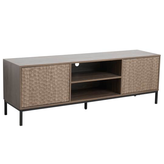 Meuble TV 160 cm effet bois scandinave | Oviala