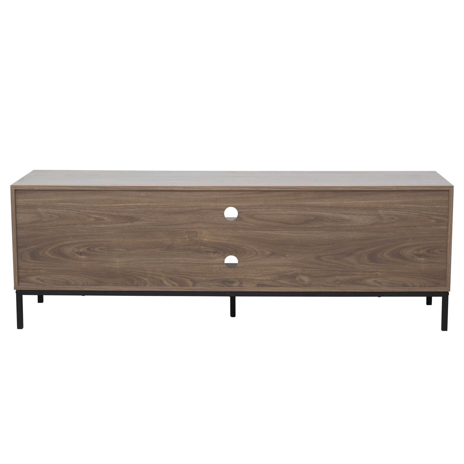 Meuble TV 160 cm en mélaminé effet bois scandinave