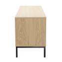 Meuble TV 120 cm en mélaminé effet bois scandinave