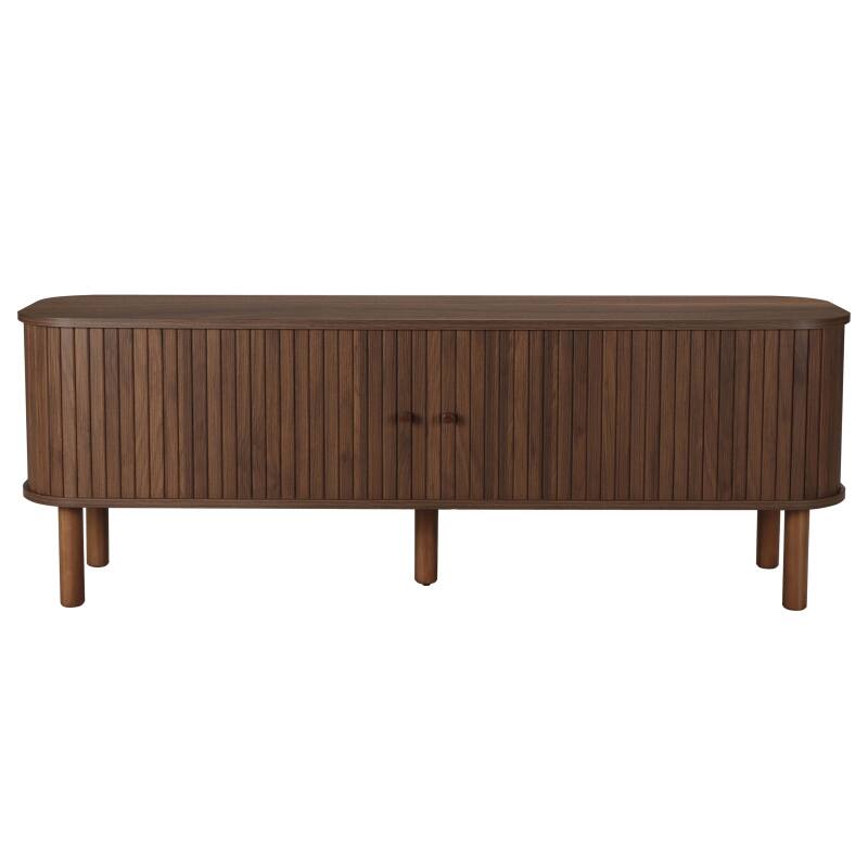 Meuble TV 150 cm effet bois scandinave   (2/6)