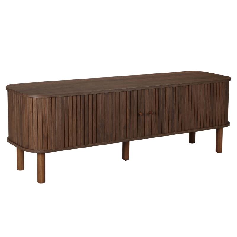 Meuble TV 150 cm effet bois scandinave
