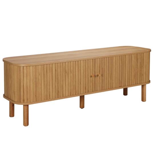 Meuble TV effet bois 150cm style scandinave | Oviala