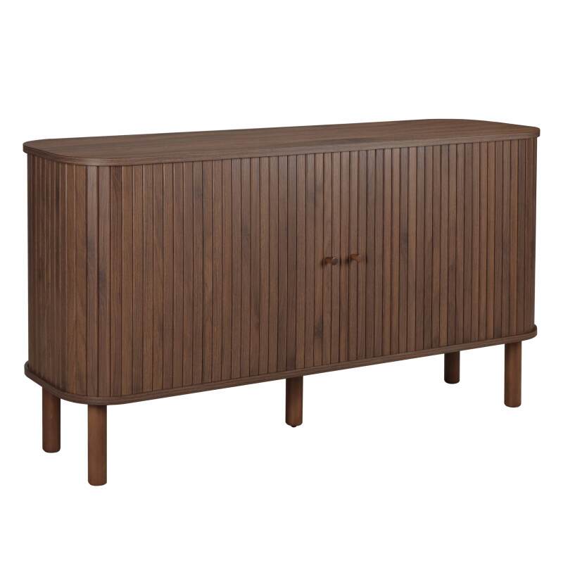 Buffet effet bois 2 portes 140 cm 