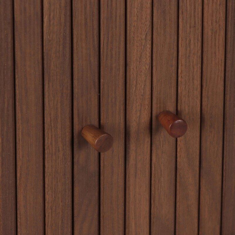 Buffet effet bois 2 portes 140 cm 