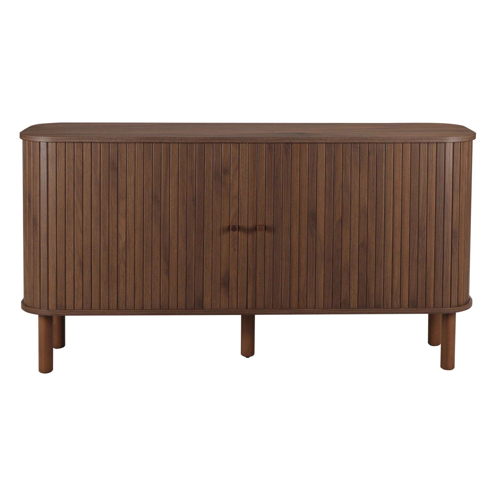 Buffet effet bois 2 portes 140 cm 