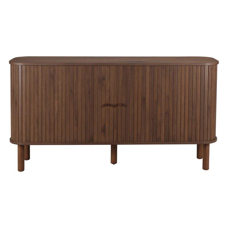 Buffet effet bois 2 portes 140 cm 