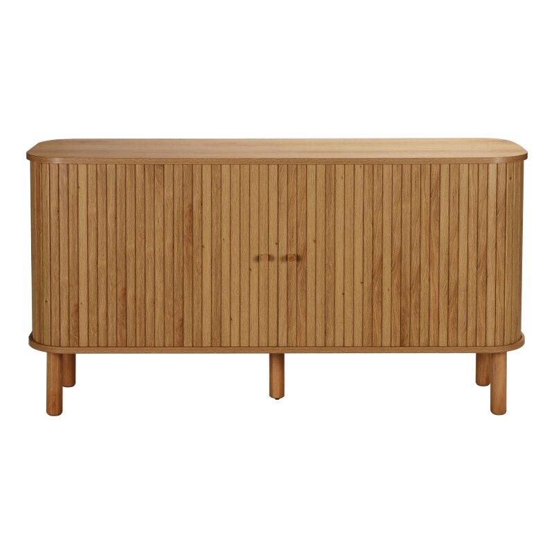 Buffet effet bois 2 portes 140 cm