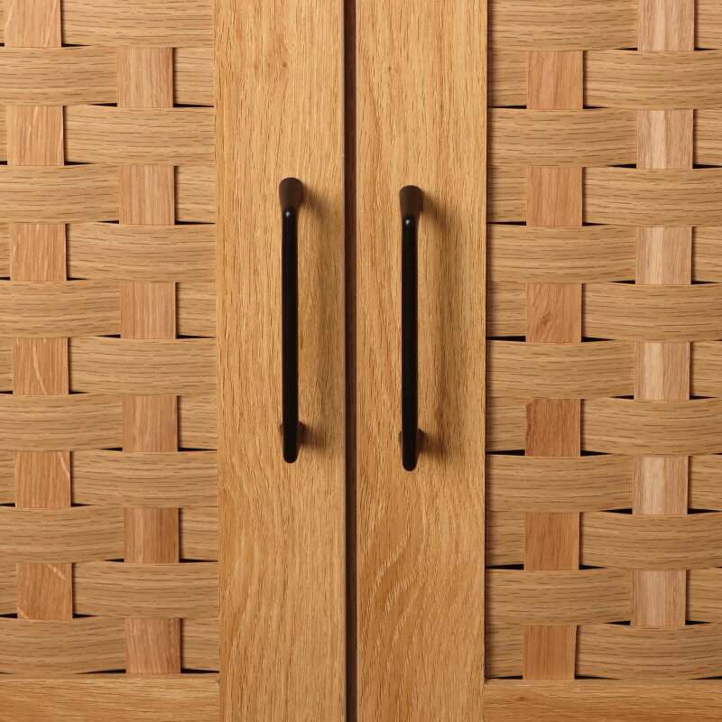 Buffet effet bois 2 portes 150 cm