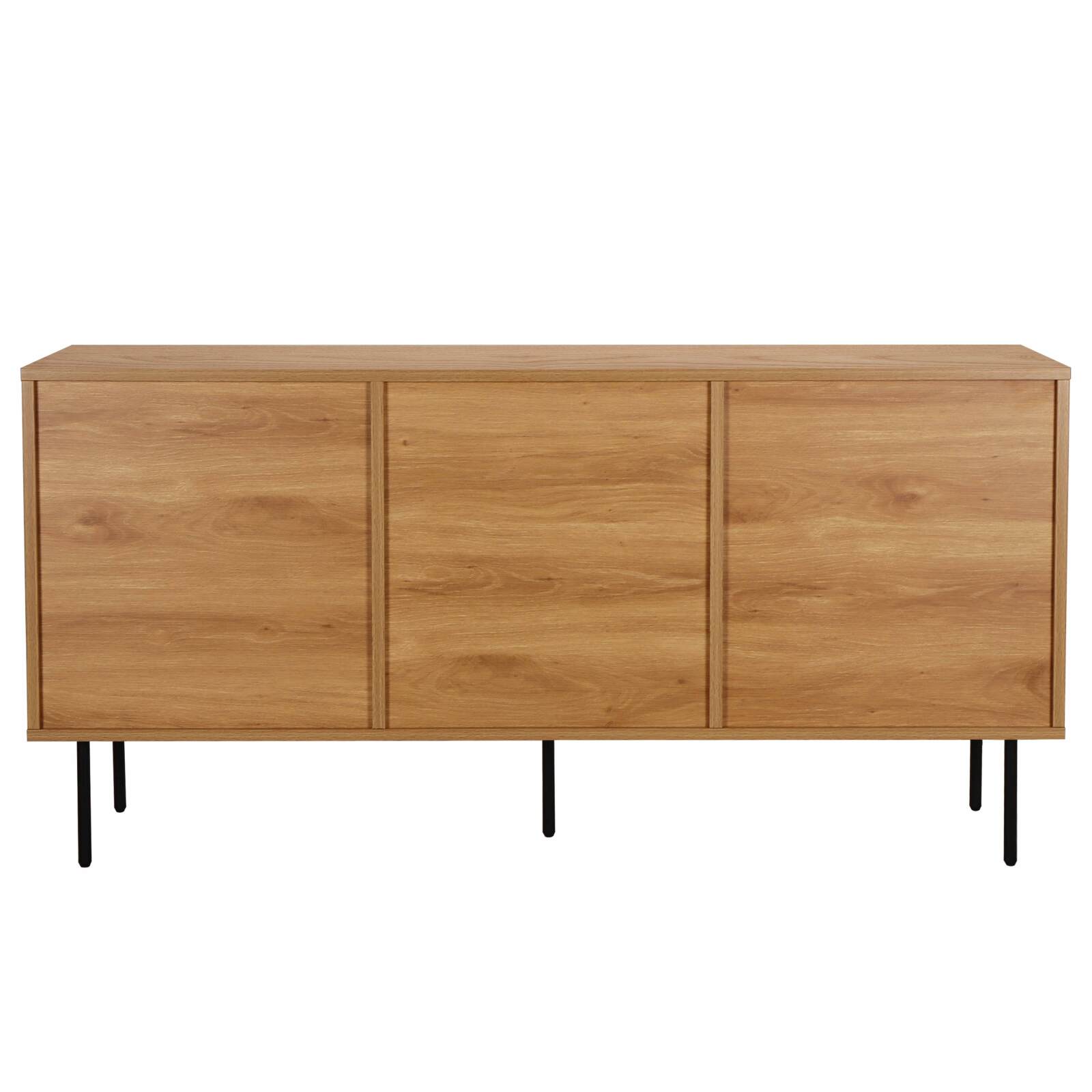 Buffet effet bois 2 portes 150 cm  Buffet effet bois 2 portes 150 cm