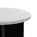 Table basse effet marbre ronde Ø50 x 40 cm