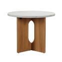 Table basse effet marbre ronde Ø50 x 40 cm