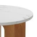 Table basse effet marbre ronde Ø50 x 40 cm