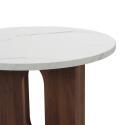 Table basse effet marbre ronde Ø50 x 40 cm