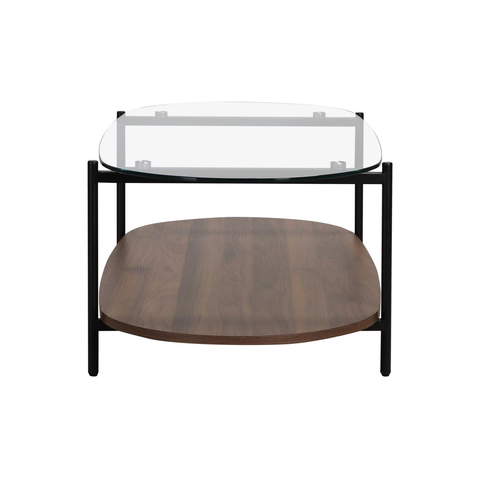 Table basse en verre ovale 120 x 55 x 40 cm  Table basse en verre ovale 120 x 55 x 40 cm