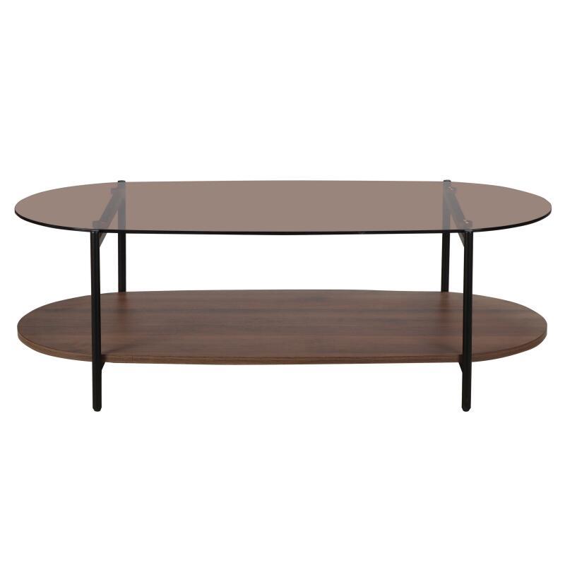 Table basse en verre ovale 120 x 55 x 40 cm  (2/5)