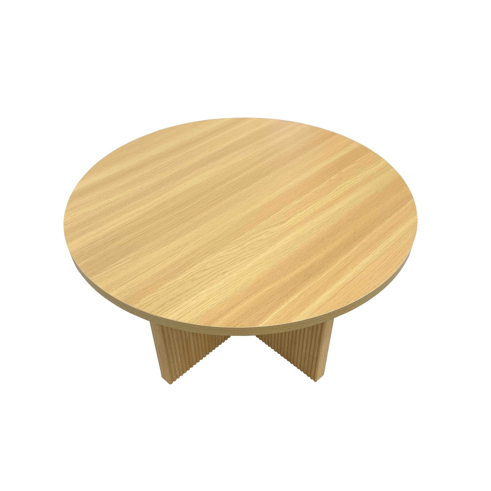 Table basse effet bois ronde Ø80 x 45 cm   