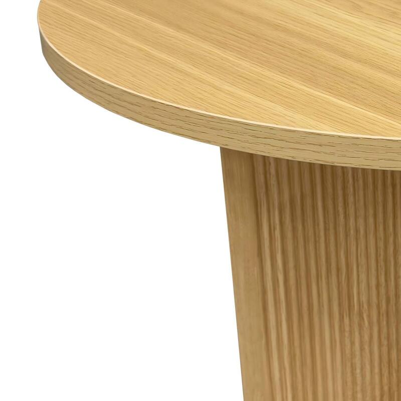 Table basse effet bois ronde Ø80 x 45 cm   