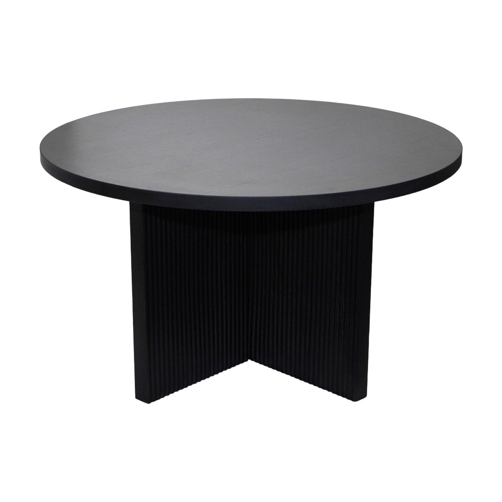 Table basse effet bois ronde Ø80 x 45 cm   