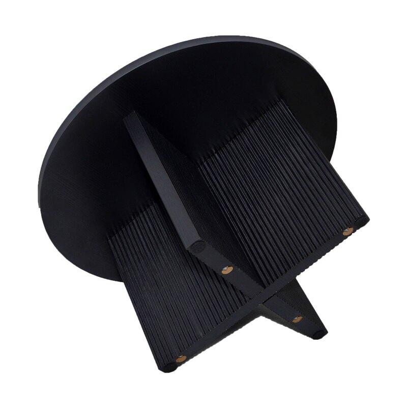 Table basse effet bois ronde Ø80 x 45 cm    (5/7)