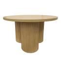 Table basse effet bois ronde Ø80 x 45 cm   