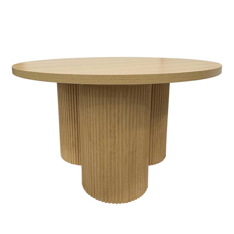 Table basse effet bois ronde Ø80 x 45 cm   