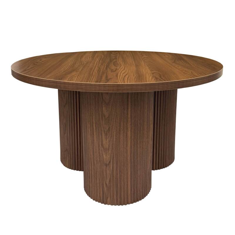 Table basse effet bois ronde Ø80 x 45 cm   