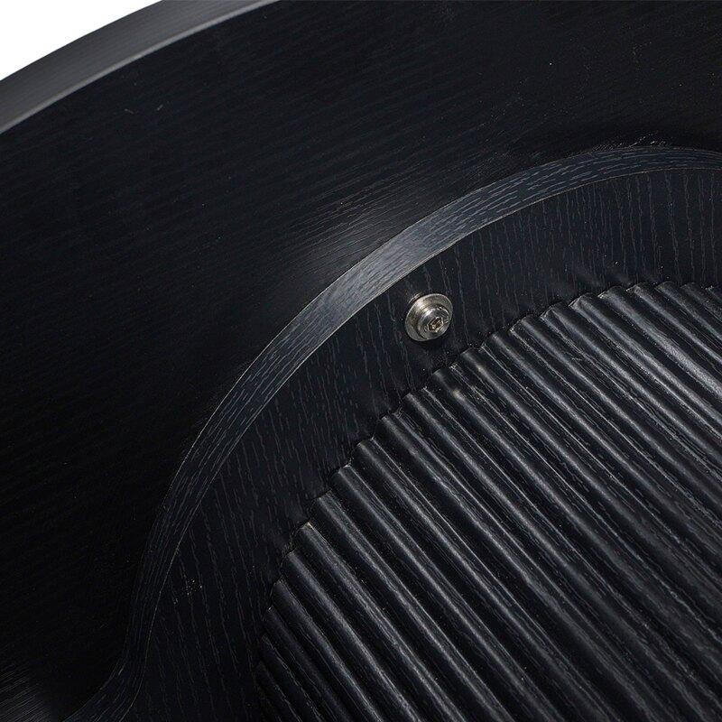 Table basse effet bois ronde Ø80 x 45 cm    (4/7)