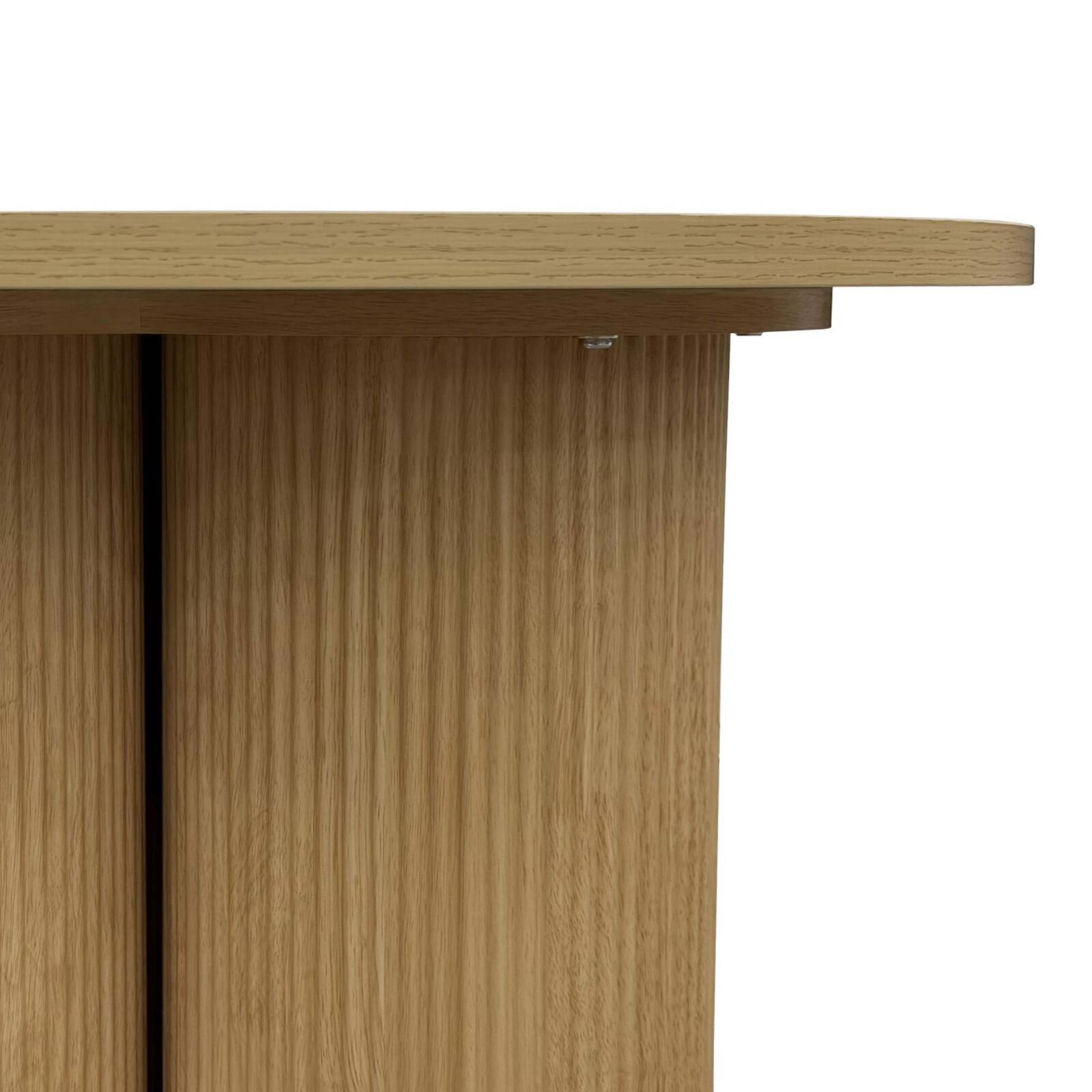 Table basse effet bois ronde Ø80 x 45 cm   